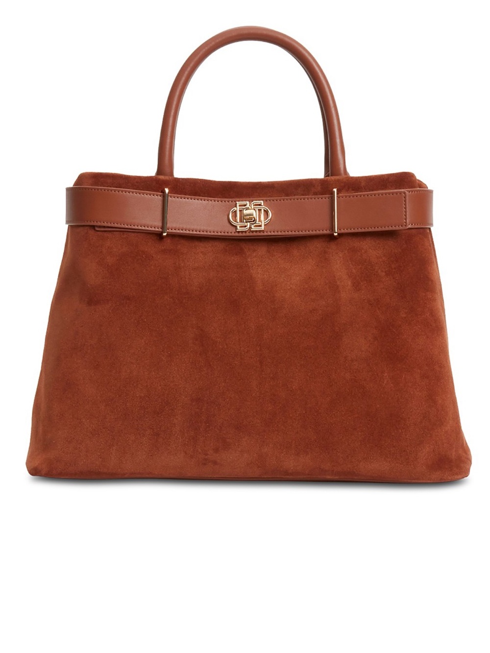 Jonathan Simkhai Roan Suede Top-Handle Tote in Rust Brown NWT